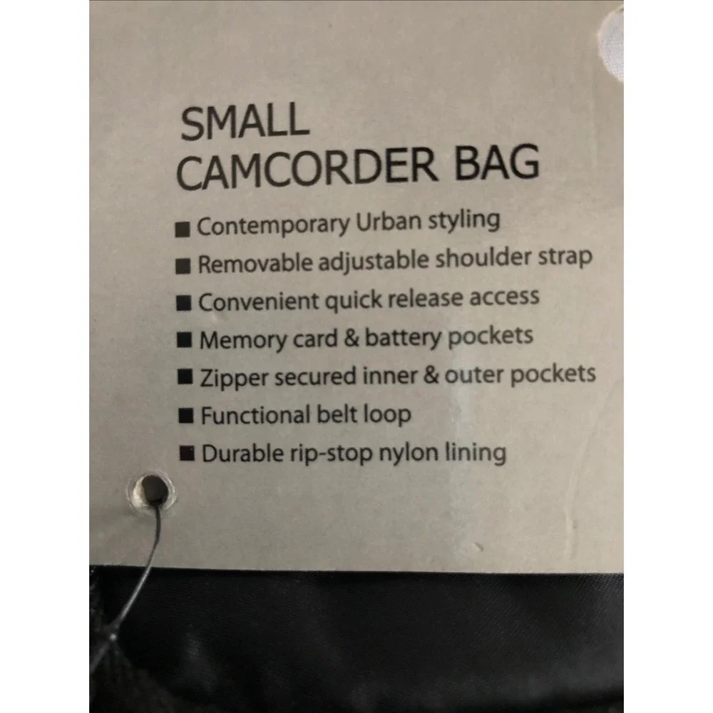 Padded Camera Bag NEW Black Red Interior 8X8 in Padded Denali Tech Camcorder
